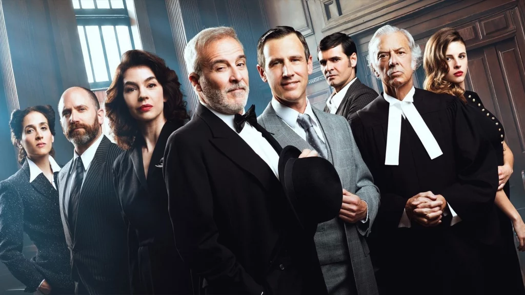 Imagen de los actores de la obra de teatro "Testigo de cargo"