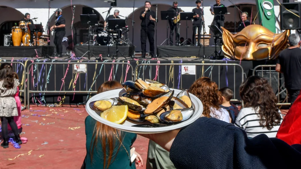 Imagen de la mejilloná en el Carnaval de Ceuta 2025
