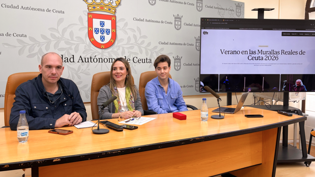 Imagen de la presentación oficial de los conciertos del verano 2026 en Ceuta