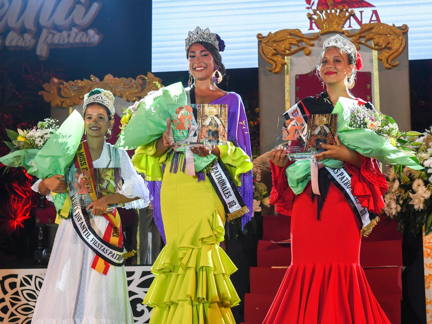 Imagen del concurso de las Reinas de las Fiestas Patronales de Ceuta 2025