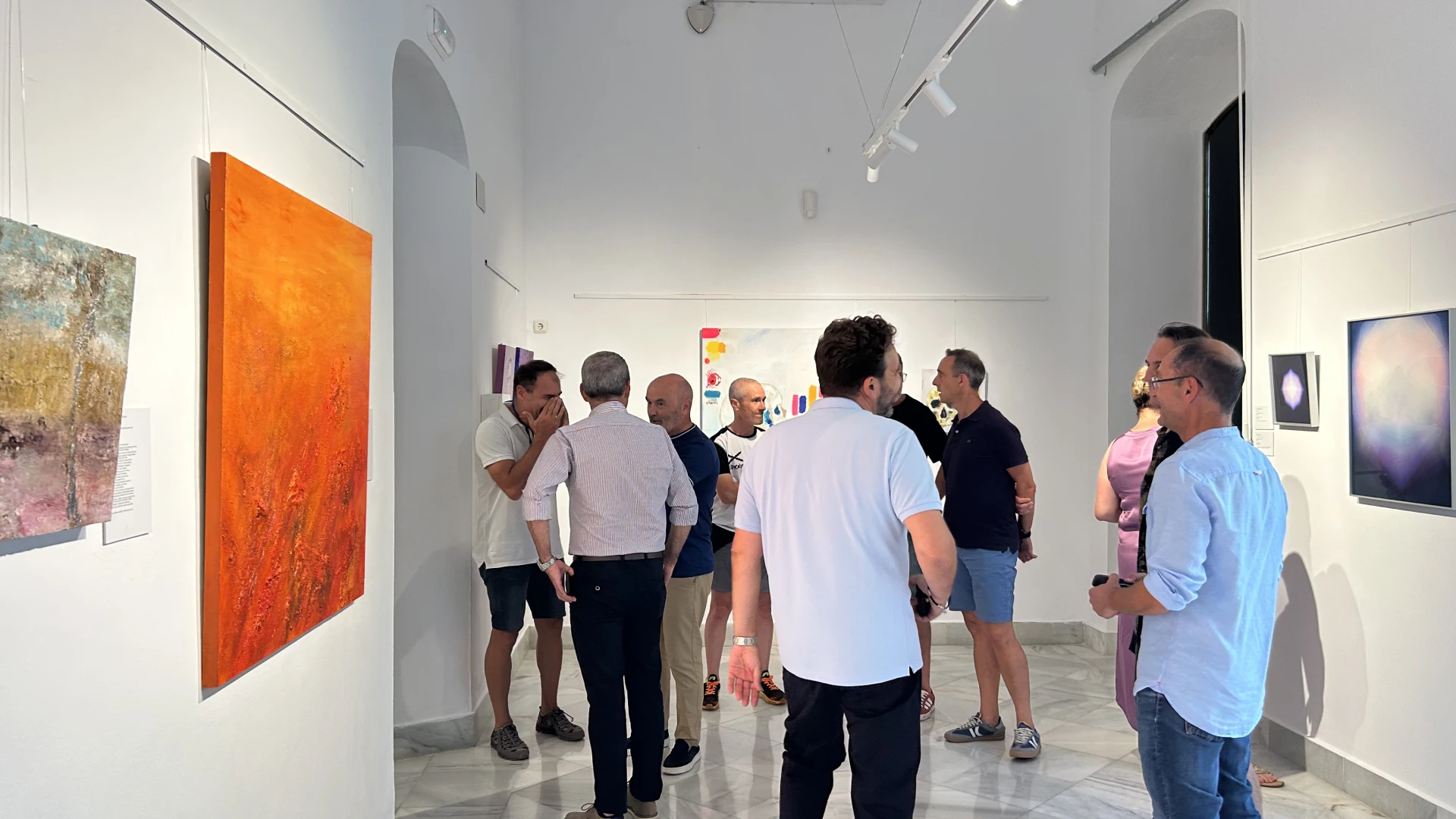 Imagen de la inauguración de la exposición Les Poesies dels Balearics en el museo de Ceuta