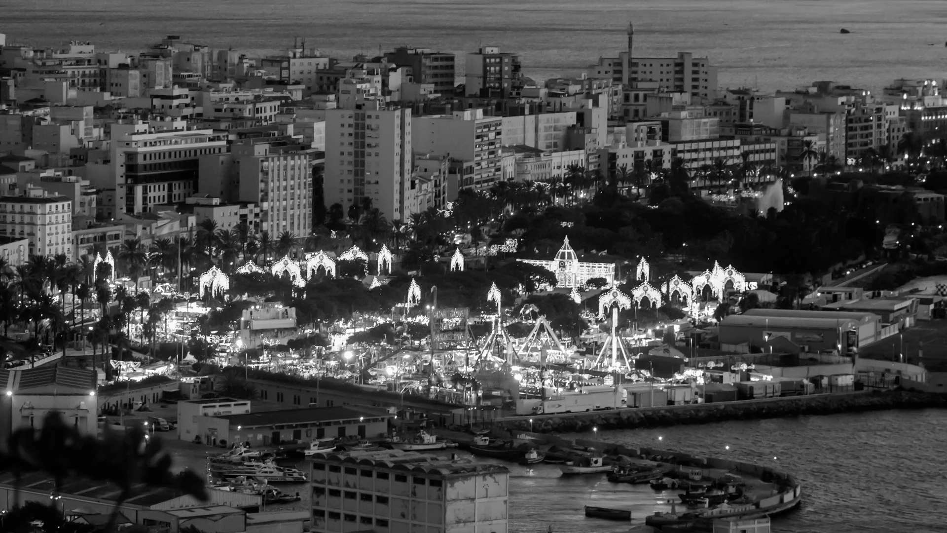 imagen de la feria de ceuta durante los días sin ruido