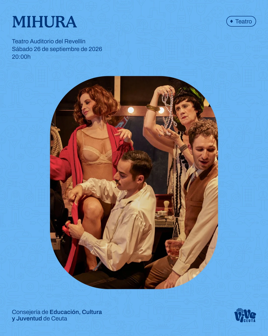 cartel de la obra de teatro mihura