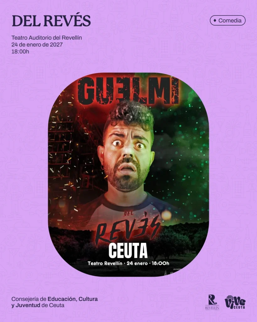 imagen del cartel de la comedia "Del revés"
